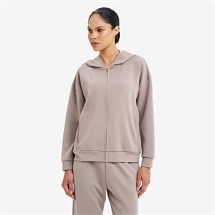 Lescon Kadın Fermuarlı Kapüşonlu Sweatshirt 26S-2221-26N