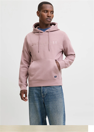 JACK & JONES Mens Jprbluloyal Sweat Hood Prau25