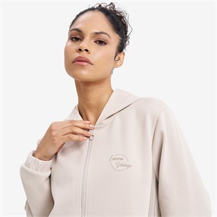 Lescon Kadın Fermuarlı Kapüşonlu Sweatshirt 26N-2120