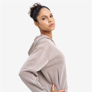 Lescon Kadın Fermuarlı Kapüşonlu Sweatshirt 26N-2101