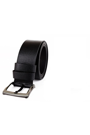 Erkek Deri Kumaş Pantolon Kemeri 3,5 Cm Kalınlık Hakiki Deri Simder
