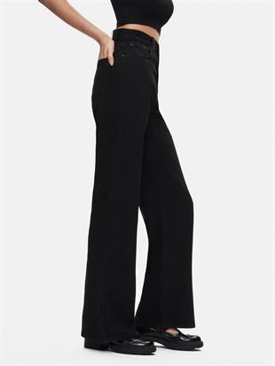 Ltb Vıonne H Black Wash Wide Leg Kadın Jean Pantolon