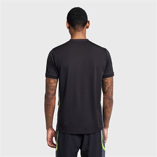 Lescon Erkek Futbol Kısa Kol  Siyah T-Shirt 25B-1038