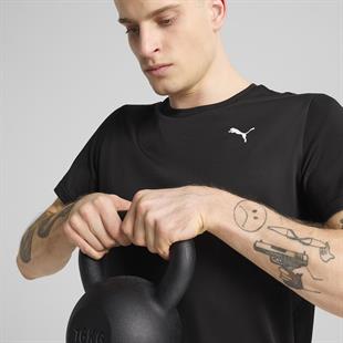 Puma M Tad Essential Solid Cat Erkek Siyah Antrenman T-Shirt 52590801