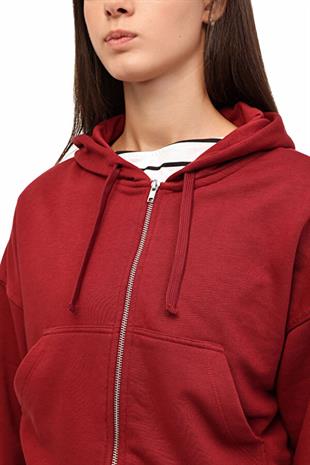 Kinetix WL 17ARIA BTS-K18 5PR Bordo Fermuarlı Sweatshirt 102032966