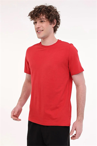 Kinetix MB PAM C 11SN220 6FX Kırmızı Erkek Kısa Kol T-Shirt