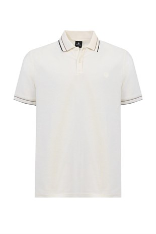 Kinetix MB VYN 12BS115 6FX Ekru Erkek Kısa Kol T-Shirt