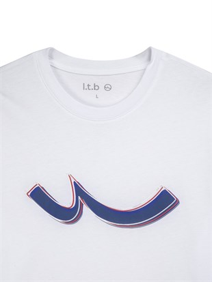 Ltb DETEYE Logo Baskılı Erkek Beyaz T-shırt