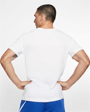 Nike Dri-Fit Erkek Beyaz Antrenman Tişört AR6029-100