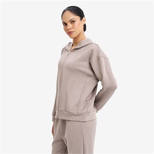 Lescon Kadın Fermuarlı Kapüşonlu Sweatshirt 26S-2221-26N