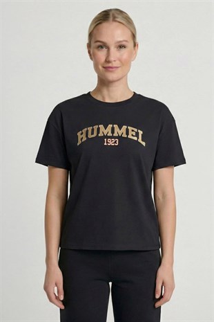 Hummel Sandalo Kadın Lacivert Yuvarlak Yaka T-shirt