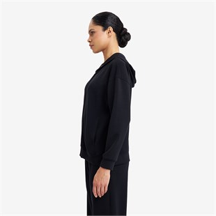 Lescon Kadın Fermuarlı Kapüşonlu Sweatshirt 26S-2221-26N