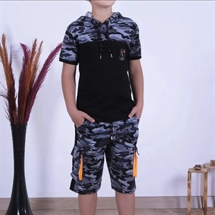 Kamuflaj Desenli Erkek Çocuk Takımı
