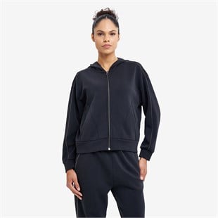 Lescon Kadın Fermuarlı Kapüşonlu Sweatshirt 26N-2101