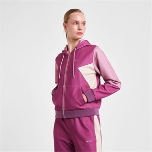 LESCON 25N-2131 Kadın Fermuarlı Kapüşonlu Sweatshirt
