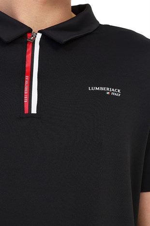 Lumberjack ML RENATO 12ITL1016 6FX Siyah Erkek Kısa Kol T-Shirt