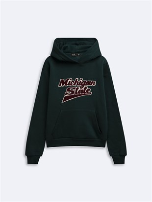 Ltb MERASA Regular Fit Baskı Detaylı Kapüşonlu Sweatshırt
