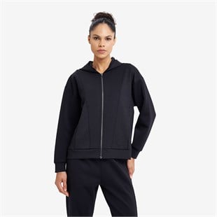 Lescon Kadın Fermuarlı Kapüşonlu Sweatshirt 26N-2134