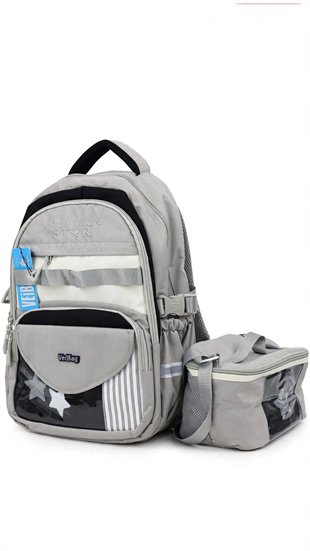 VEIBAG Fame İlkokul Okul Çantası 3lü Set - Beslenme Çantalı Ve Kalemlikli Sırt Çantası 12045