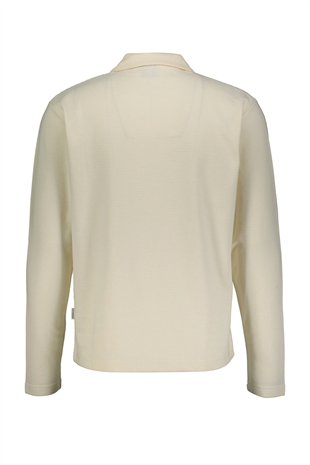 Jack&Jones JORSUMMER OTTOMAN POLO LS SS255 POLO YAKA SWEATSHIRT