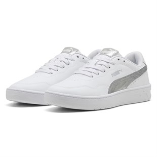 Puma Court Lally Metallic Whisper Kadın Beyaz Sneaker Ayakkabıı 40605802