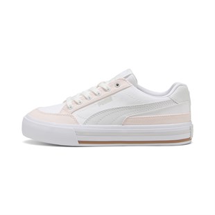 Puma Court Classic Vulcanised Formstrip Krem Kadın Spor Ayakkabı