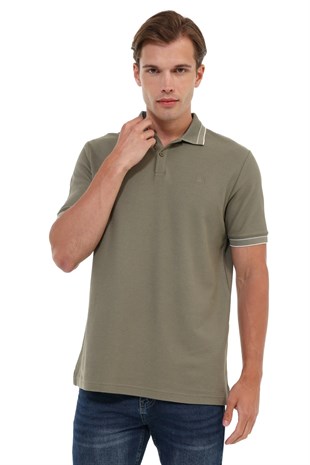 Kinetix MB VYN 12BS115 6FX Haki Erkek Kısa Kol T-Shirt