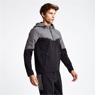 Lescon Erkek Fermuarlı Kapüşonlu Sweatshirt 24N-1101 24NTES001101