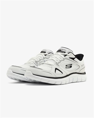 Skechers Track Ezral 233039TK WBK Erkek Beyaz Spor Ayakkabı