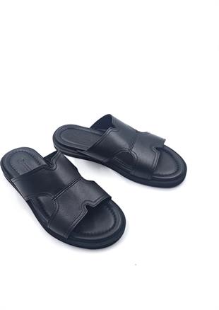 HAMMERJACK MATERA GERÇEK DERİ ERKEK TERLİK SİYAH 905 2510-M