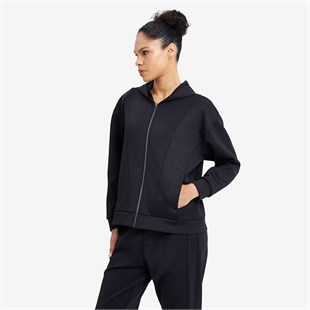 Lescon Kadın Fermuarlı Kapüşonlu Sweatshirt 26N-2134