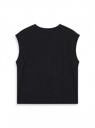 Ltb KANABE Ribanalı Kol Detaylı Relaxed SiyahT-shirt