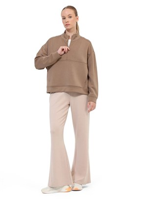 LUMBERJACK WL 17YAVES 6PR Kadın Yaka Fermuarlı Sweatshirt