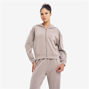 Lescon Kadın Fermuarlı Kapüşonlu Sweatshirt 26N-2101