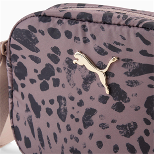 Puma Pop Crossbody  Kadın Leopar Kahverengi Omuz Çantası 09133808