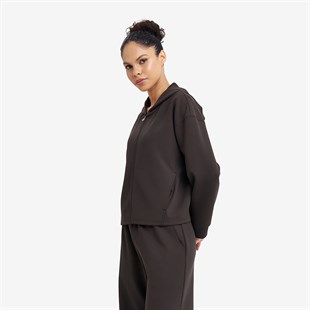 Lescon Kadın Fermuarlı Kapüşonlu Sweatshirt 26N-2105