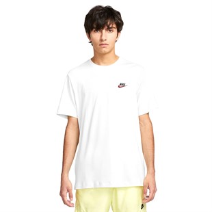 Nike Sportswear Club Erkek Beyaz Günlük Stil T-Shirt AR4997-100