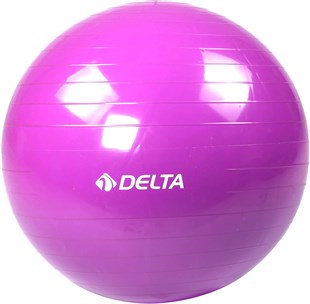 Delta 55 Cm Deluxe 140 Cm - 159 Cm Boy Aralığında Olanlar Için Uygun Mor Pilates Topu (POMPA YOK)