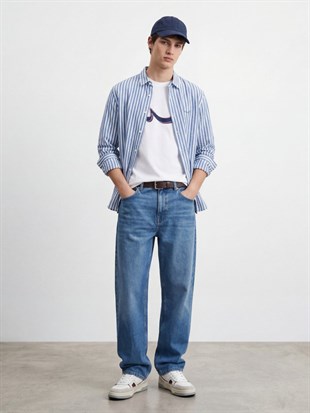 Ltb DETEYE Logo Baskılı Erkek Beyaz T-shırt