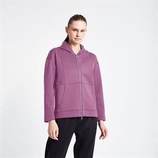 Lescon Kadın Fermuarlı Kapüşonlu Sweatshirt  24N-2126 24NTBL002126
