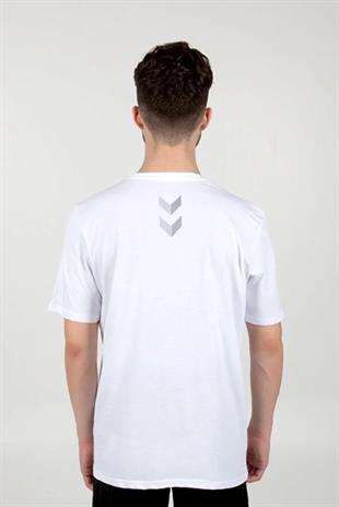 HUMMEL ARMIN COTON  BASIC  LOGO T-SHIRT S/S SİYAH BASKILI T-SHIRT