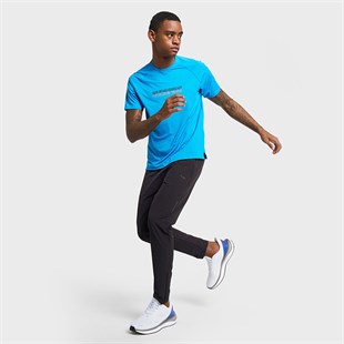 Lescon26B-1013 Koşu Kısa Kol Mavi Erkek T-shirt 26BAEK001013