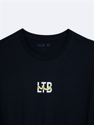 Ltb LEKEDA Logo Baskılı Lacivert Erkek Kısa Kol T-shırt