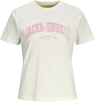 JJXX Jxava Reg Ss Tee Jrs Ekru Kadın Kısa Kol T-Shirt
