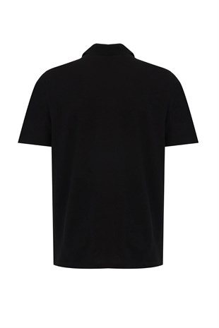 Kinetix MB LEGATO 12BS501 6FX Siyah Erkek Polo Yaka Kısa Kol T-Shirt