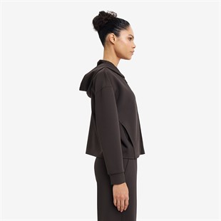 Lescon Kadın Fermuarlı Kapüşonlu Sweatshirt 26N-2105