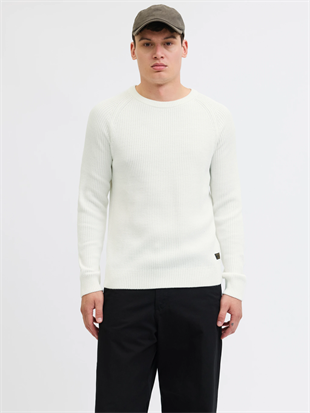 Jack & Jones Jjpannel Knit Crew Neck Aw25 Sıfır Yaka Kazak