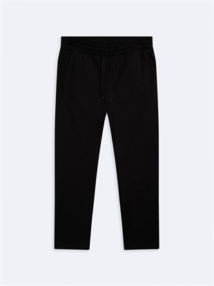 Ltb FOWENI Regular Fit Beli Bağlamalı Siyah Eşofman