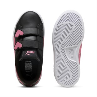 Puma Smash 3.0 Hearty Inf Bebek Spor Ayakkabı Siyah Pembe