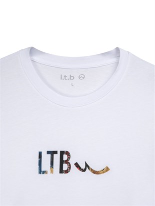 Ltb MEZERO Yuvarlak Yaka Baskılı Beyaz T-shırt